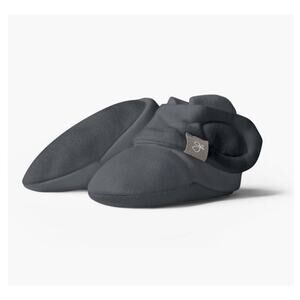 Goumi Baby Booties Size 0-3 Months Stay On Boot Organic Bamboo Midnight Black